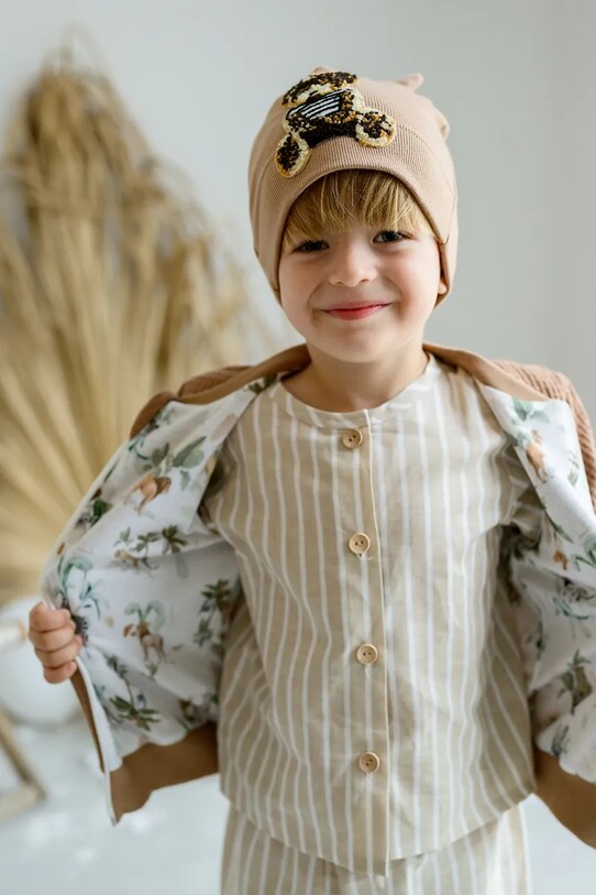 Дитяча шапка Jamiks JORDI JORDI.Nakr.glo.JWH134.K коричневий