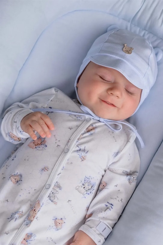 Детская хлопковая шапка Jamiks MARKO хлопок голубой MARKO.or.Na.gl.JWH209.K