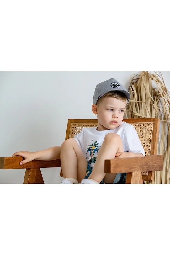 Băieți Jamiks șapcă din bumbac pentru copii OMER OMER.or.Nak.gl.JLH101.K gri