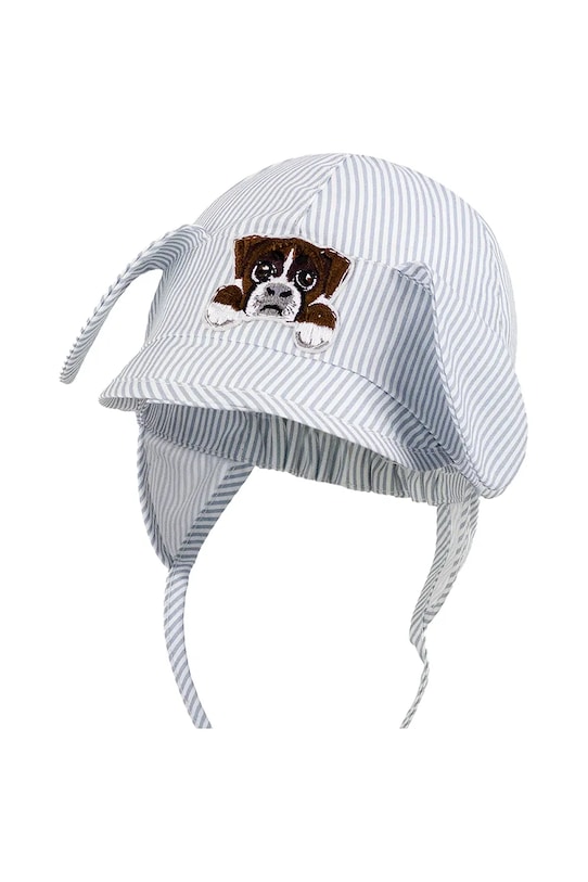 Jamiks czapka bawełniana niemowlęca SEAMUS wzorzyste niebieski SEAMUS.Nak.glo.JLH159.K