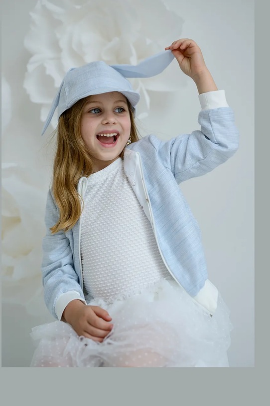 Chłopiec Jamiks czapka z daszkiem bawełniana dziecięca SHELLEY SHELLEY.Nak.gl.JLH136.K niebieski