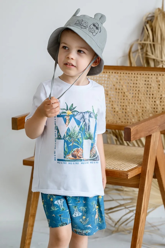 Дитячий лляний капелюх Jamiks TADI інші блакитний TADI.le.Nak.gl.JLH063.K