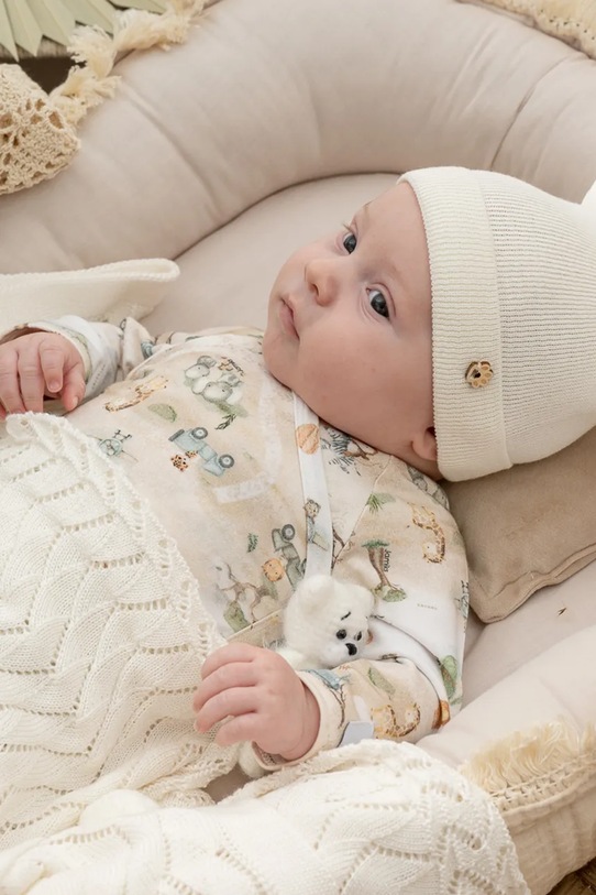 Kapa za dojenčka Jamiks TED TED.ba.Nak.glo.JWH207.K bela