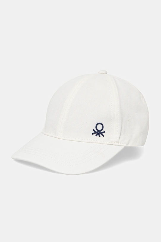 United Colors of Benetton șapcă bumbac alb 6YCTCA01Y.G.Seasonal