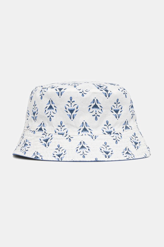 Obojestranska bombažna otroška kapa United Colors of Benetton 6KQACA02M.G.Seasonal modra SS25