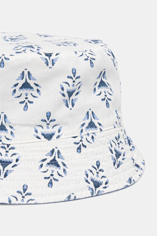 Obojestranska bombažna otroška kapa United Colors of Benetton modra 6KQACA02M.G.Seasonal
