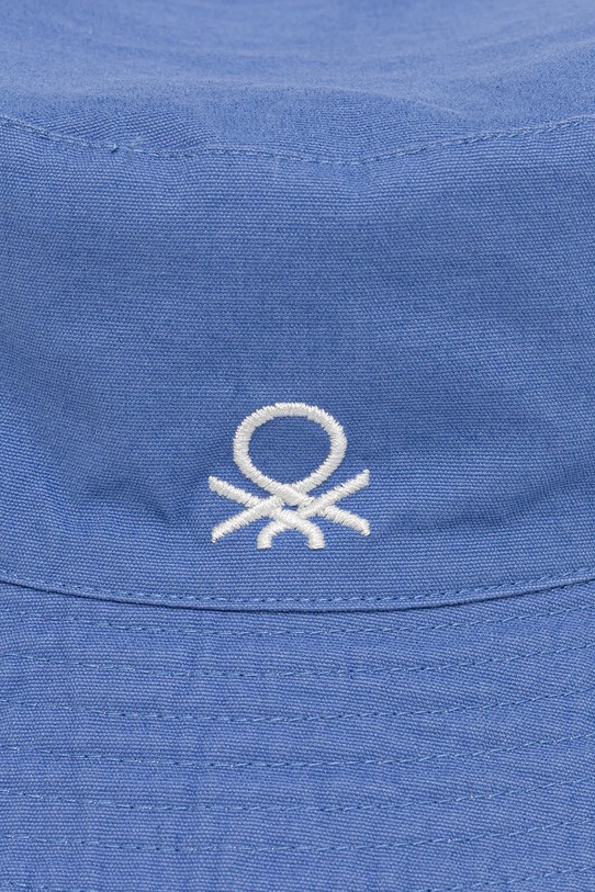 Дитячий двосторонній бавовняний капелюх United Colors of Benetton 6KQACA02M.G.Seasonal блакитний