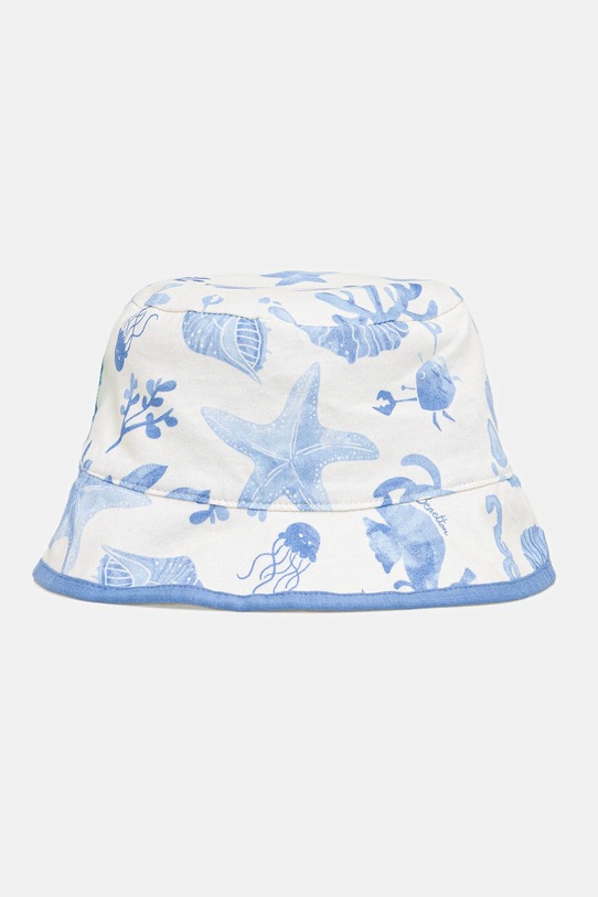 Дитяча двостороння панама United Colors of Benetton 6YPLGA01G.P.Seasonal блакитний SS25