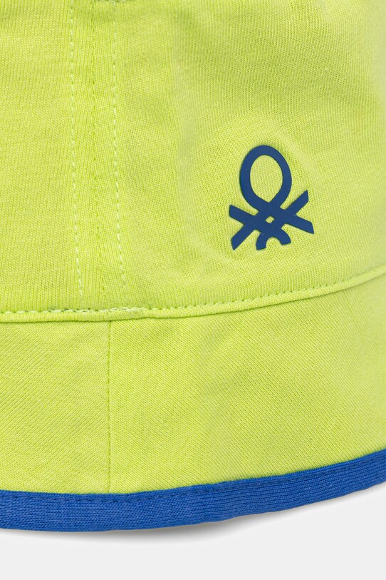 Băieți United Colors of Benetton pălărie reversibilă pentru copii 6YPLGA01G.P.Seasonal verde