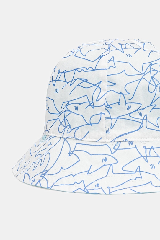 Хлопчик Дитячий двосторонній бавовняний капелюх United Colors of Benetton 65B2AA00W.W.Seasonal блакитний