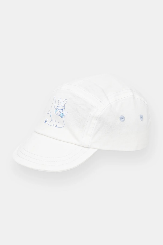 Dětská bavlněná kšiltovka United Colors of Benetton bavlna bílá 69G7AA00X.W.Seasonal