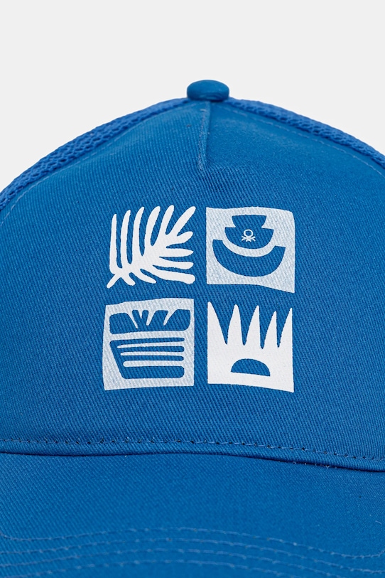 United Colors of Benetton gyerek baseball sapka 6XJNCA02L.G.Seasonal kék SS25