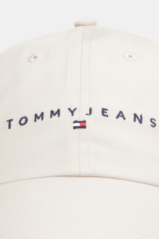 Tommy Jeans czapka z daszkiem bawełniana 0 AM0AM12958 beżowy SS26