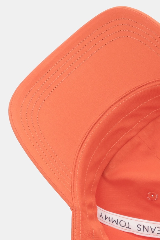 Bavlnená šiltovka Tommy Jeans 0 oranžová AM0AM12958