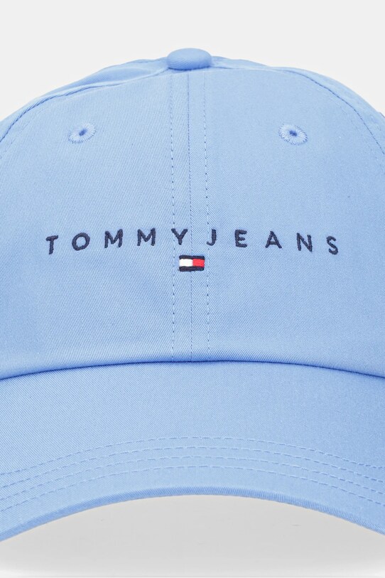 Tommy Jeans czapka z daszkiem bawełniana 0 AM0AM12958 niebieski SS25