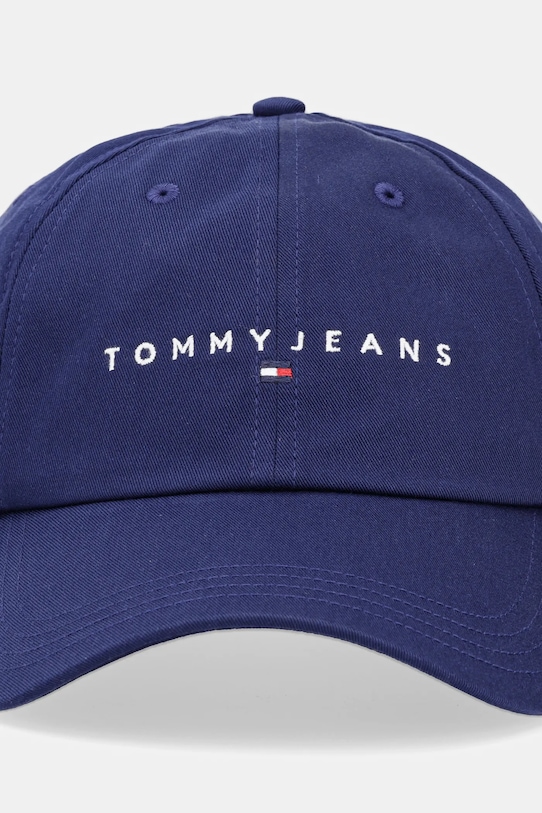 Tommy Jeans șapcă de baseball din bumbac 0 AM0AM12958 bleumarin AW25