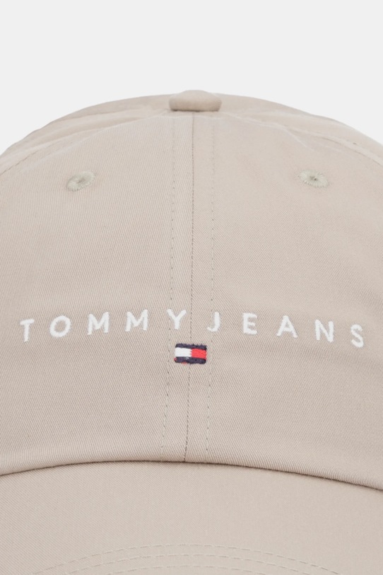 Tommy Jeans czapka z daszkiem bawełniana 0 AM0AM12958 beżowy AW25