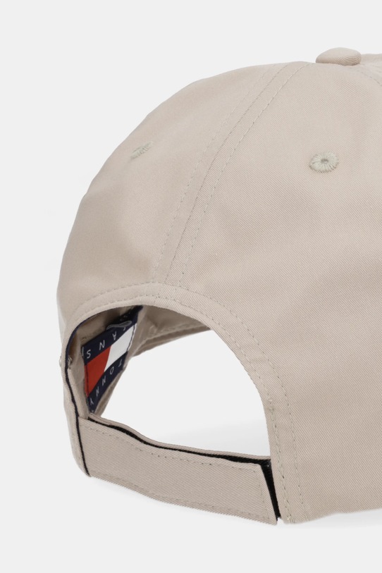 Akcesoria Tommy Jeans czapka z daszkiem bawełniana 0 AM0AM12958 beżowy