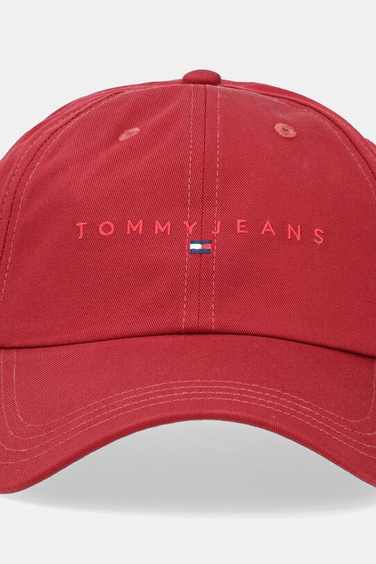Хлопковая кепка Tommy Jeans 0 AM0AM12958 бордо SS25