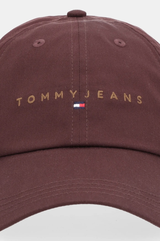 Bavlnená šiltovka Tommy Jeans 0 AM0AM12958 hnedá AW25