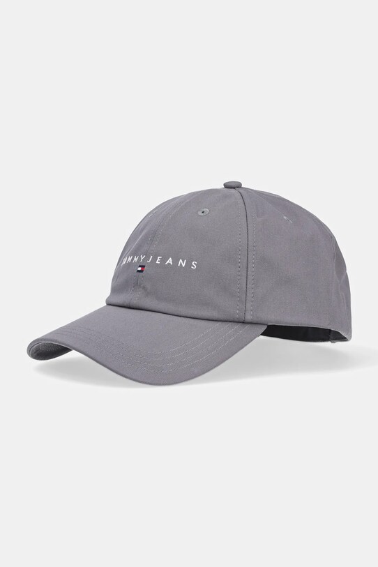 Tommy Jeans șapcă de baseball din bumbac 0 bumbac gri AM0AM12958