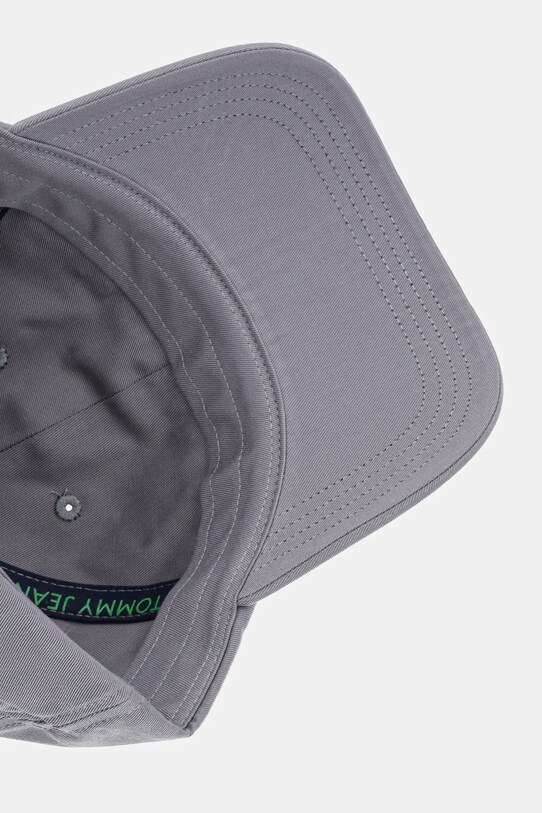 Tommy Jeans șapcă de baseball din bumbac 0 gri AM0AM12958