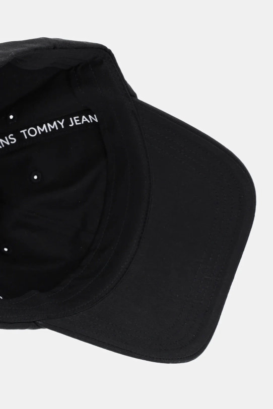 Tommy Jeans czapka z daszkiem bawełniana 0 czarny AM0AM12958