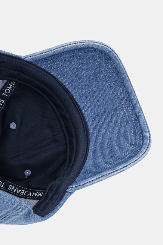 Tommy Jeans czapka z daszkiem jeansowa niebieski AM0AM12936