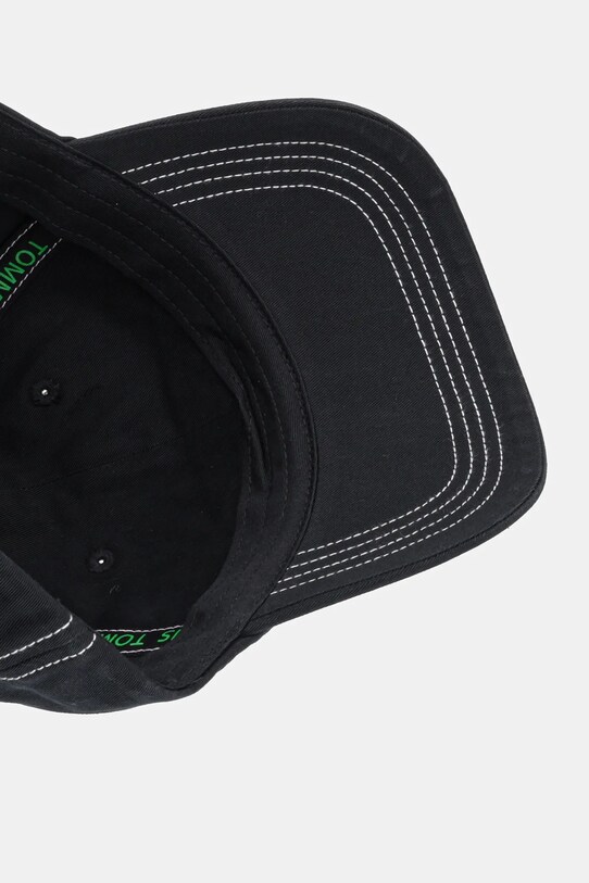 Tommy Jeans șapcă de baseball din bumbac negru AM0AM12956