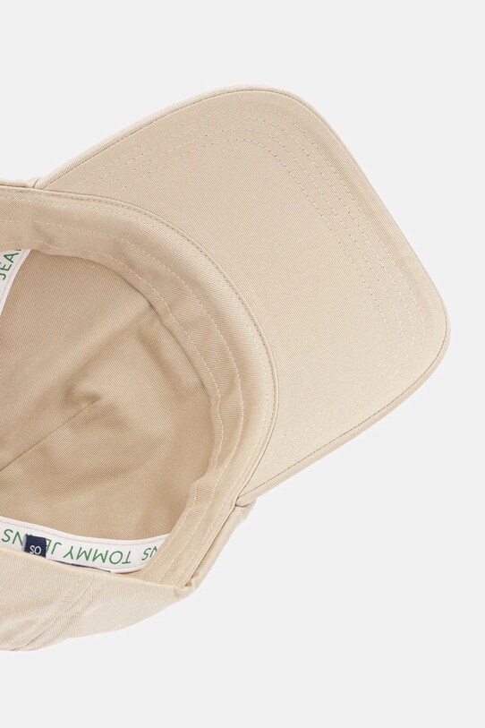 Tommy Jeans czapka z daszkiem bawełniana zielony AM0AM12933
