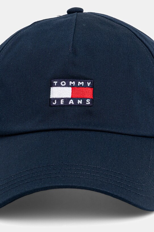 Tommy Jeans czapka z daszkiem bawełniana AM0AM12933 granatowy SS25