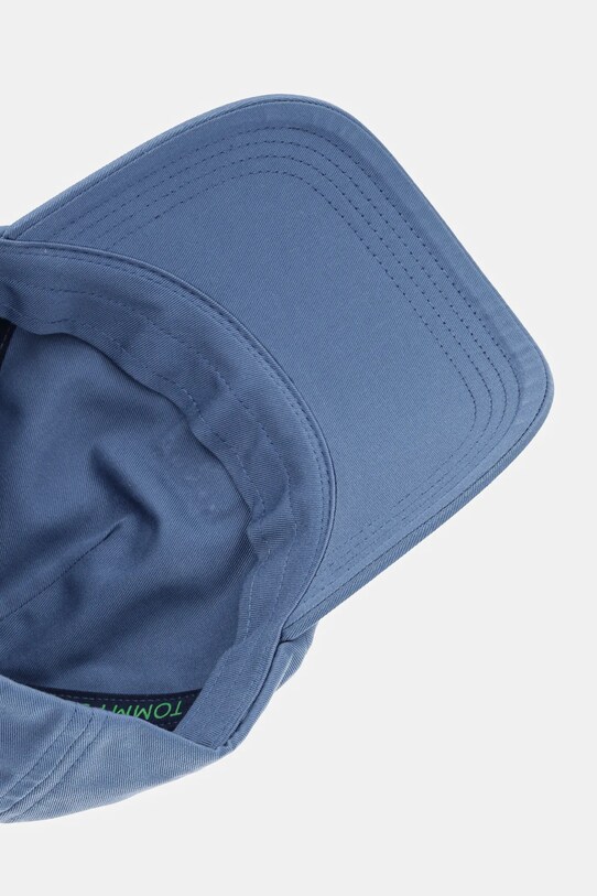 Tommy Jeans czapka z daszkiem bawełniana turkusowy AM0AM12933