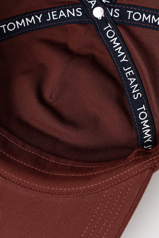 Βαμβακερό καπέλο του μπέιζμπολ Tommy Jeans κόκκινο AM0AM12933