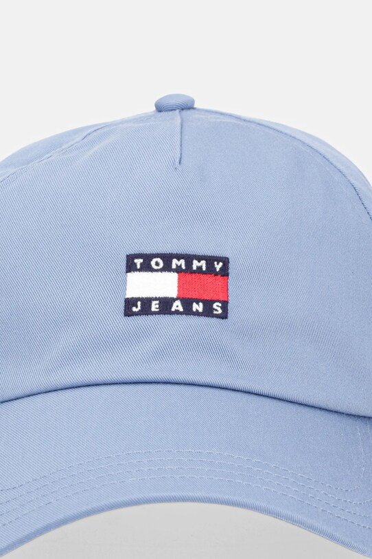 Хлопковая кепка Tommy Jeans AM0AM12933 голубой SS25