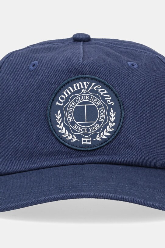 Bavlněná baseballová čepice Tommy Jeans AM0AM13318 námořnická modř SS25