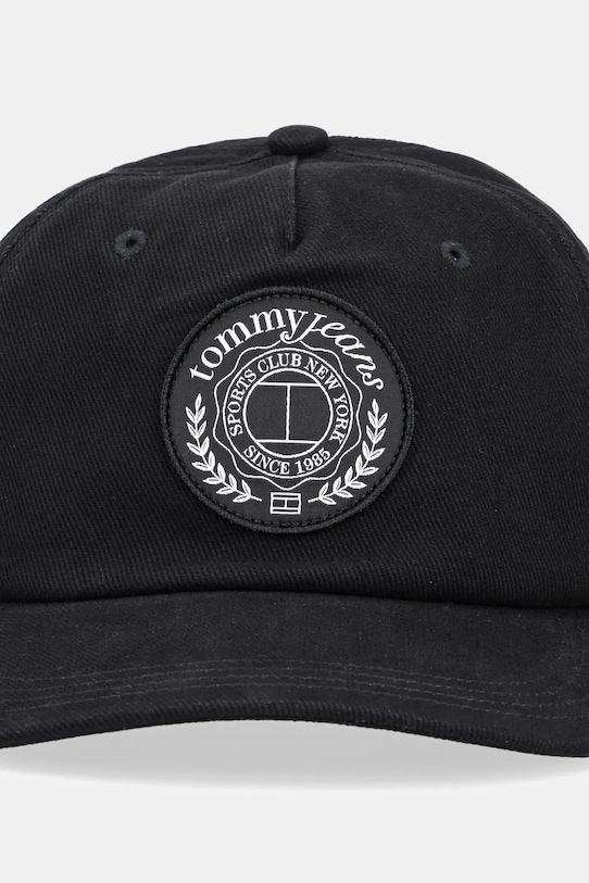 Tommy Jeans șapcă de baseball din bumbac AM0AM13318 negru SS25