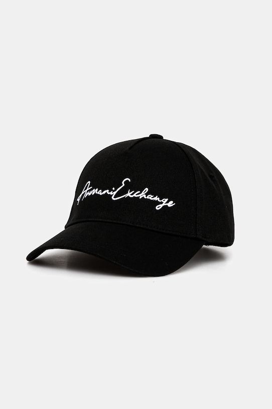 Armani Exchange pamut baseball sapka aplikációval fekete 954224.CC516