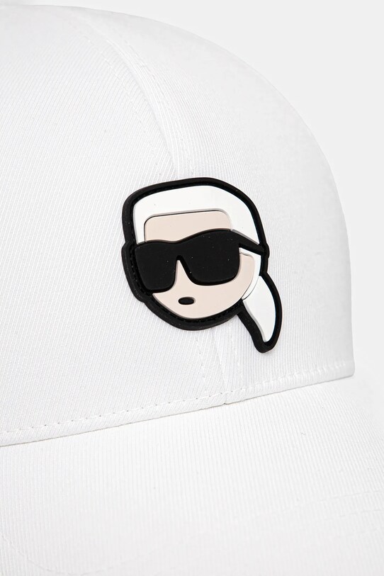 Karl Lagerfeld czapka z daszkiem 551122.805615 biały SS25
