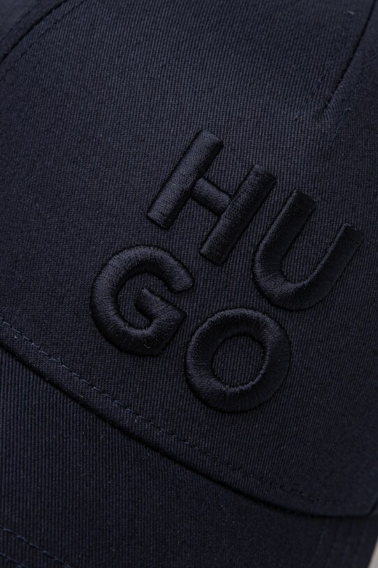 Бавовняна бейсболка HUGO 50533409 темно-синій SS25