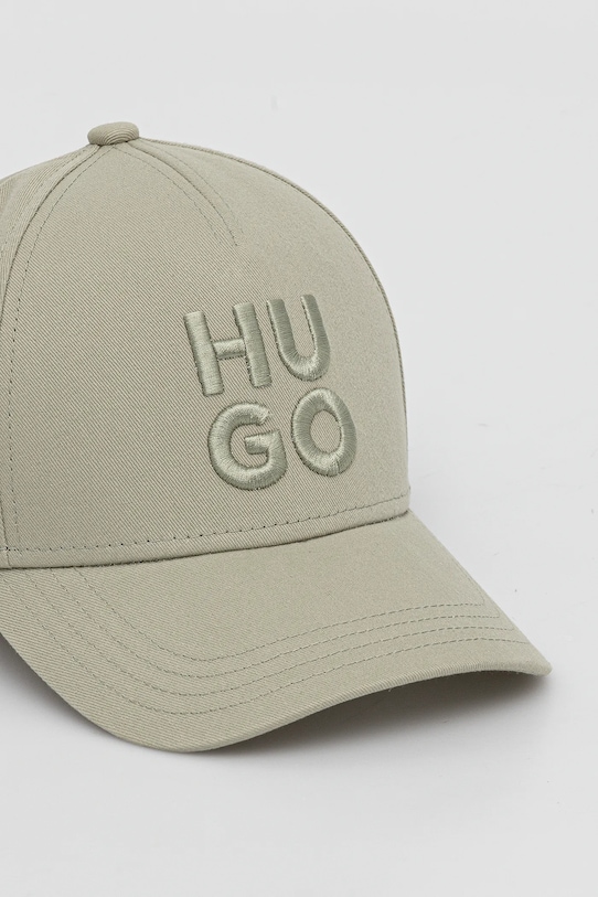 Bavlněná baseballová čepice HUGO 50533409 zelená