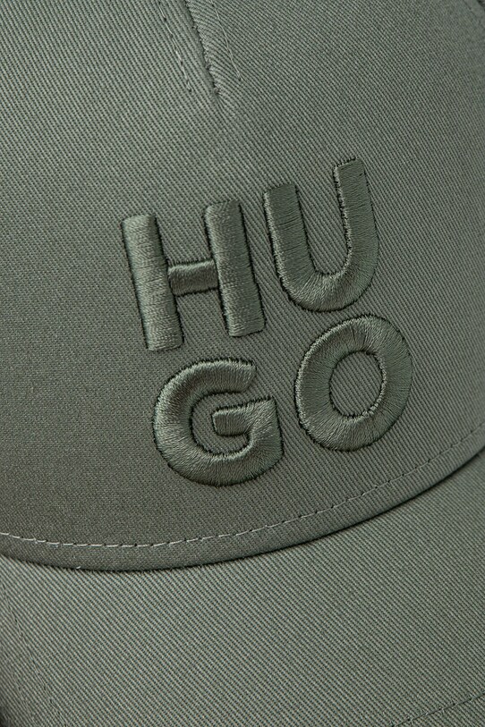 Бавовняна бейсболка HUGO 50533409 зелений SS25