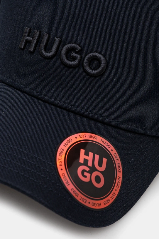 Bavlněná baseballová čepice HUGO 50533410 námořnická modř SS25