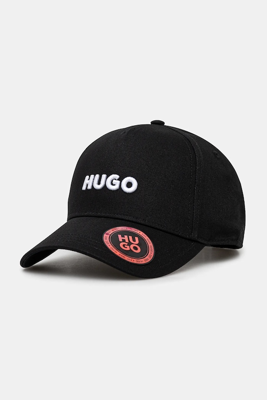 Pamučna kapa sa šiltom HUGO pamuk crna 50533410