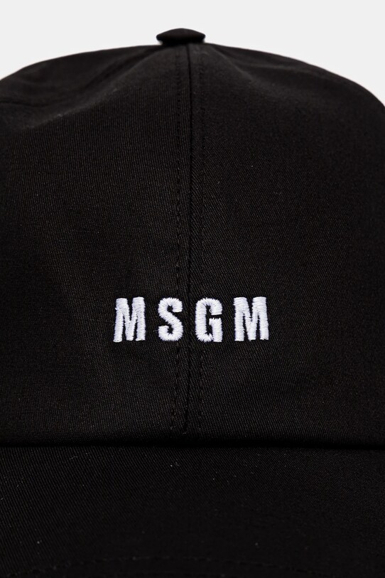 MSGM czapka z daszkiem 3840ML04.257126 czarny SS25