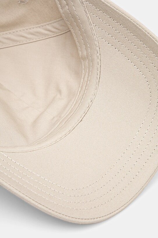 BOSS Orange czapka z daszkiem bawełniana beżowy 50535555