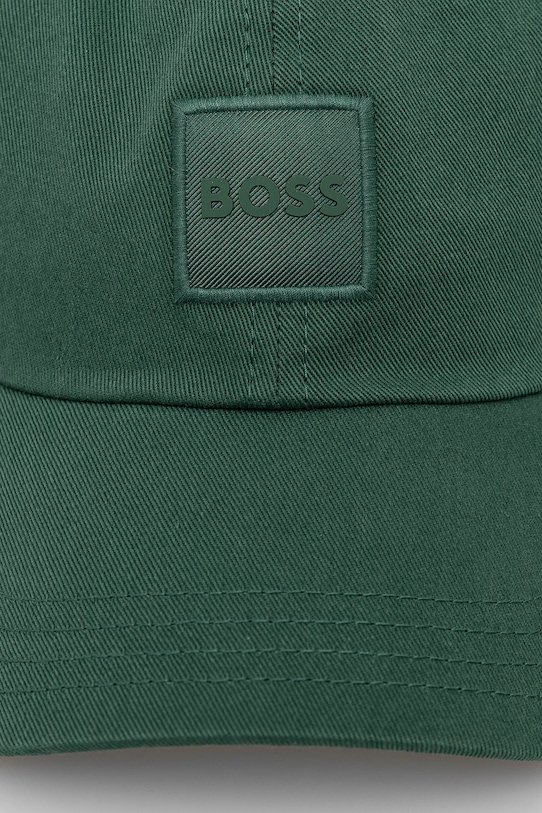 BOSS Orange czapka z daszkiem bawełniana Derrel-PL 50535555 zielony SS25