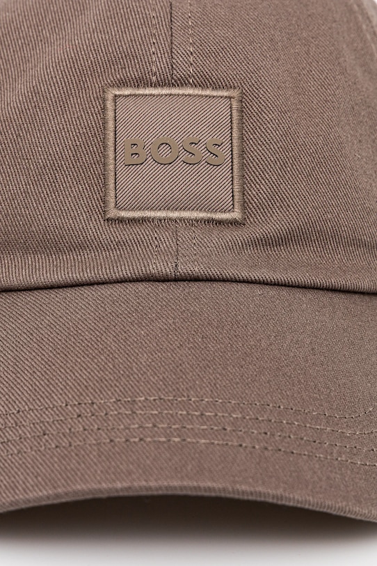 Bavlnená šiltovka BOSS Orange 50535555 hnedá SS25