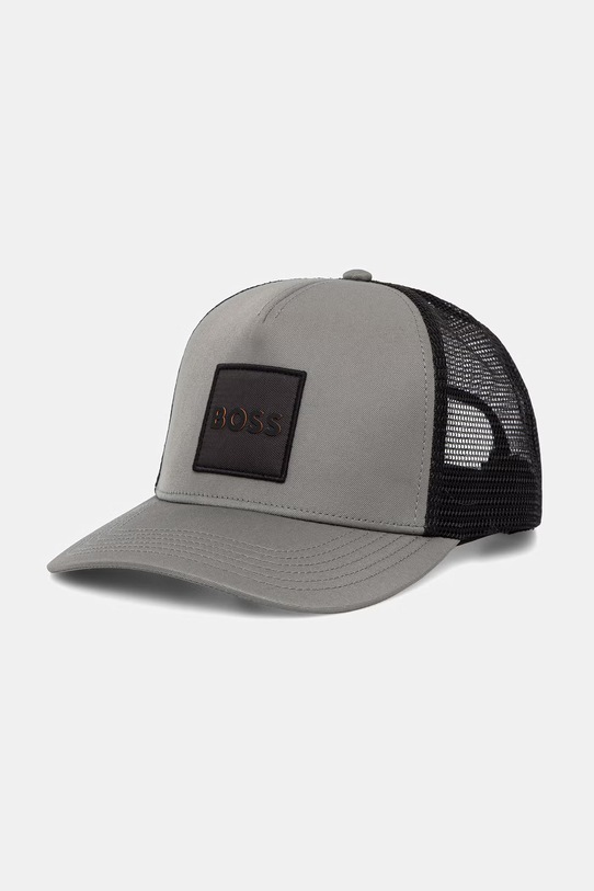 BOSS Orange czapka z daszkiem aplikacja zielony 50535622
