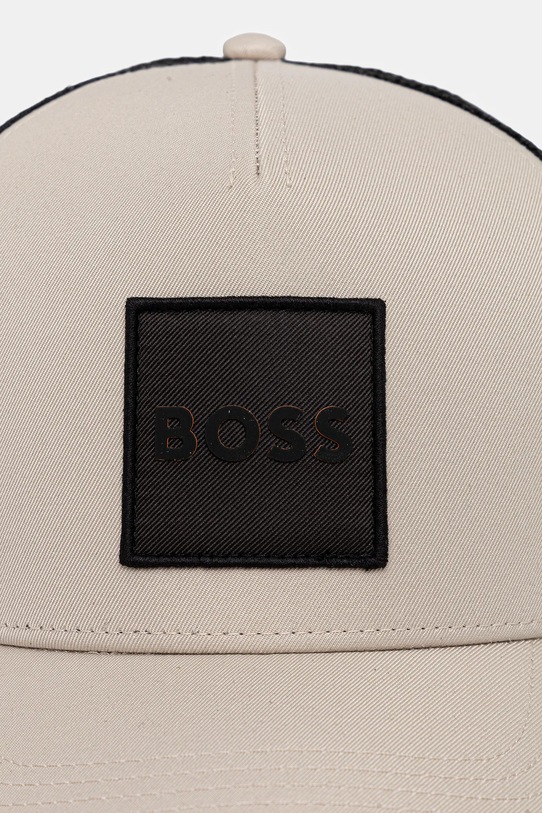 BOSS Orange czapka z daszkiem 50535622 beżowy SS26