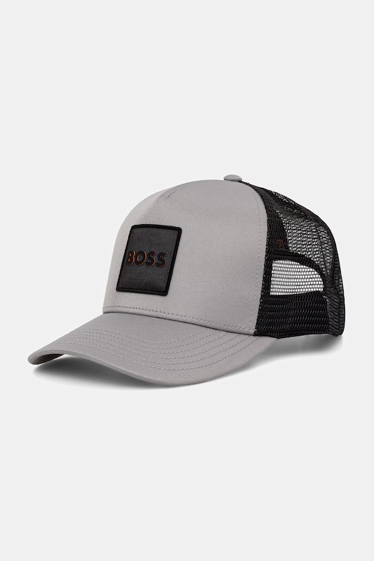BOSS Orange trucker cap da uomo Elliot-PL grigio 50535622